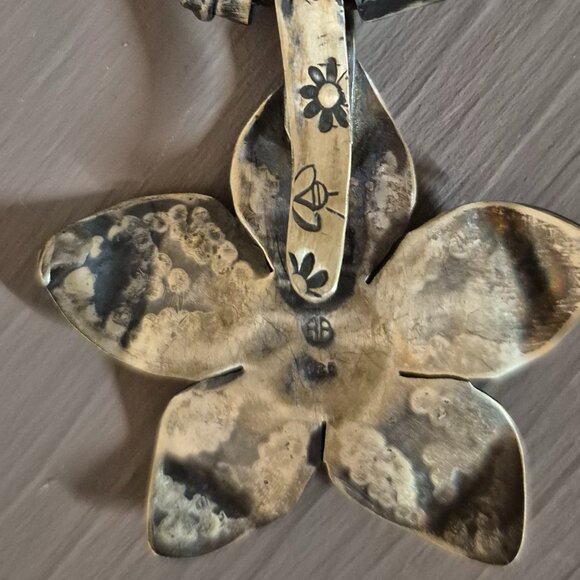 Amanda Brittin Leather cord and SS Necklace.  17 Inches. - Picture 5 of 9